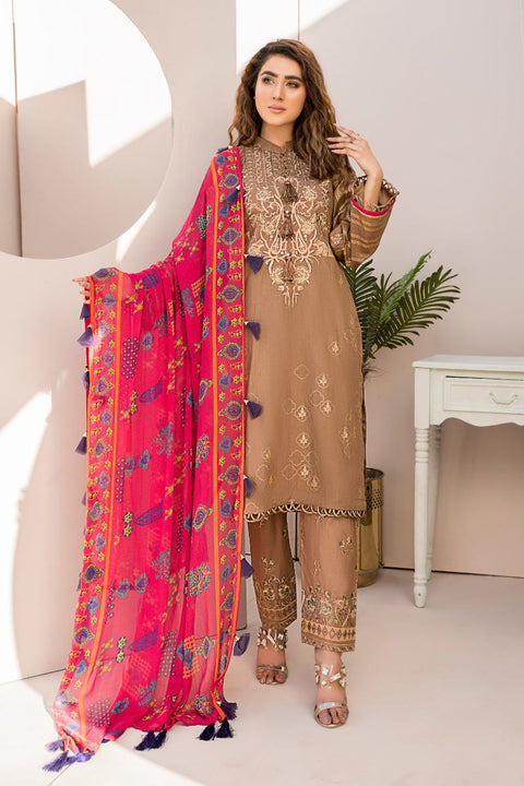 Ready to Wear Embroidered Lawn 3 Pcs Collection by Zimal 05