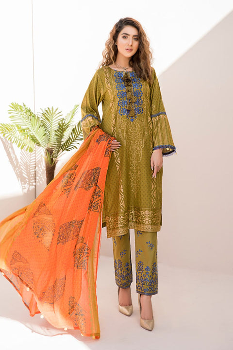 Ready to Wear Embroidered Lawn 3 Pcs Collection by Zimal 01